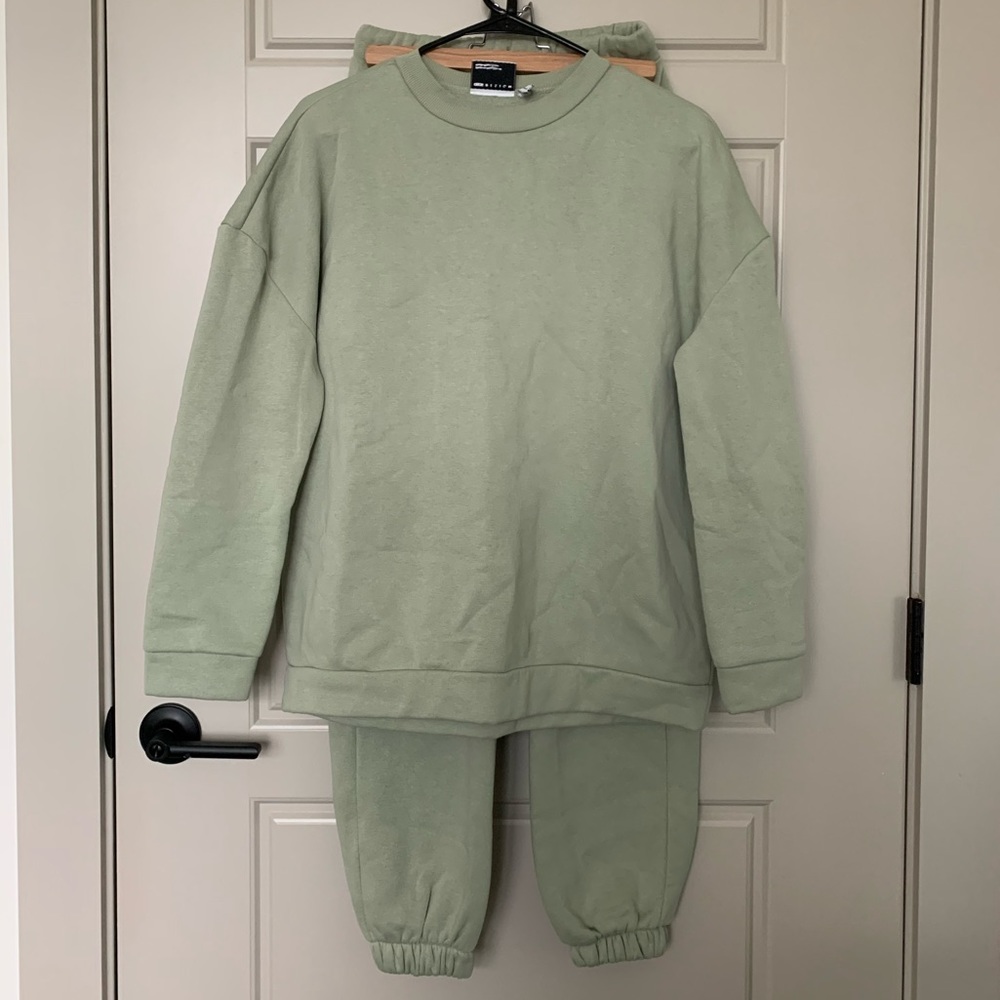 ASOS Design Sage Green Sweatsuit SET